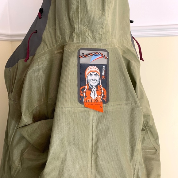 SHERPA Outdoor Chabahil Hardshell Full Zip Jacket Gray/Green Sz S - Picture 11 of 14